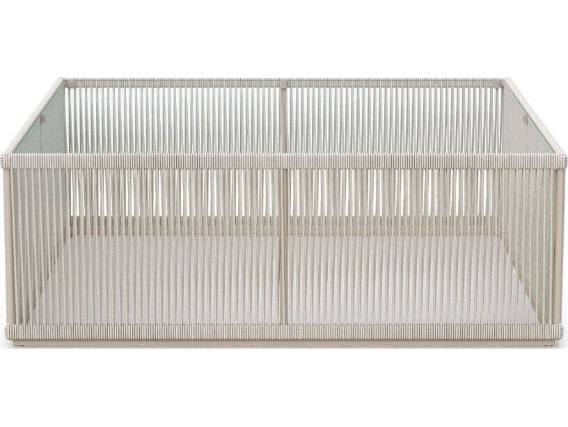 Azzurro Living Malta Square Coffee Table Aluminum Table Base Only