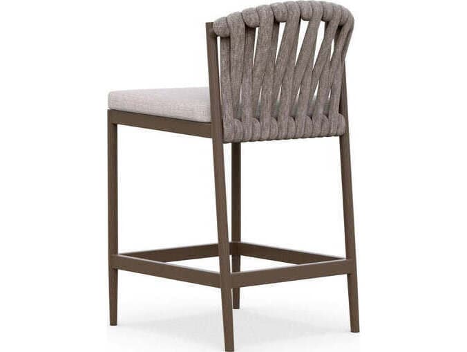 Azzurro Living Maui Aluminum Rope Counter Stool