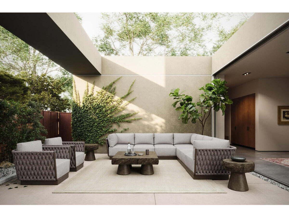 Azzurro Living Maui Aluminum Rope Lounge Chair