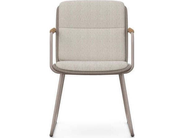 Azzurro Living Paros Aluminum Cushion Dining Chair Set of 2