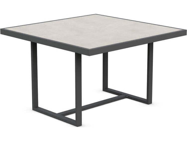 Azzurro Living Pavia Square Dining Table 48" Aluminum Table Base Only
