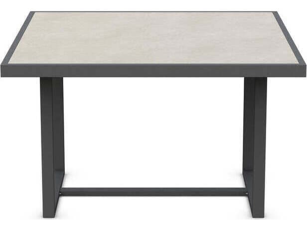 Azzurro Living Pavia Square Dining Table 48" Aluminum Table Base Only