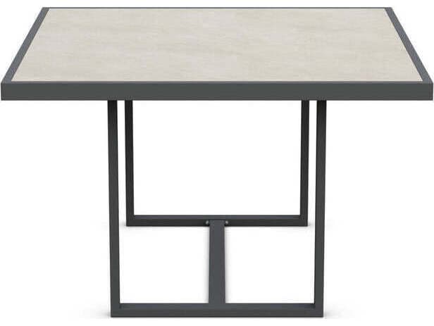 Azzurro Living Pavia Square Dining Table 48" Aluminum Table Base Only