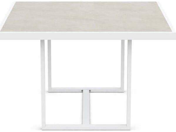 Azzurro Living Pavia Square Dining Table 48" Aluminum Table Base Only