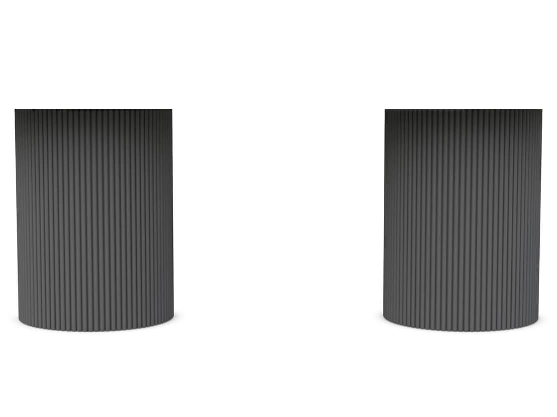 Azzurro Living Palma Matte Charcoal Aluminum Table Base