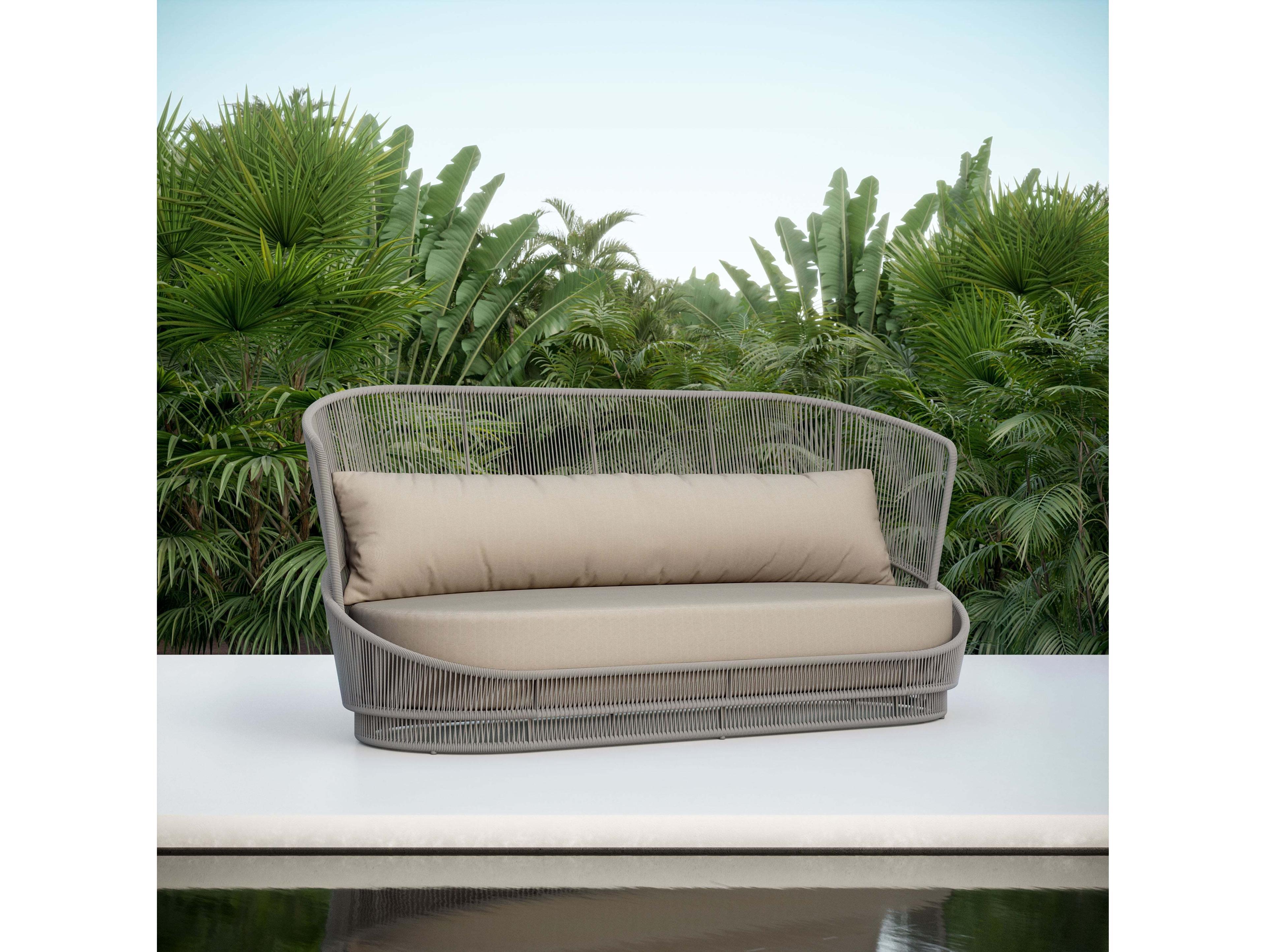 Azzurro Living Palma Aluminum Cushion Sofa