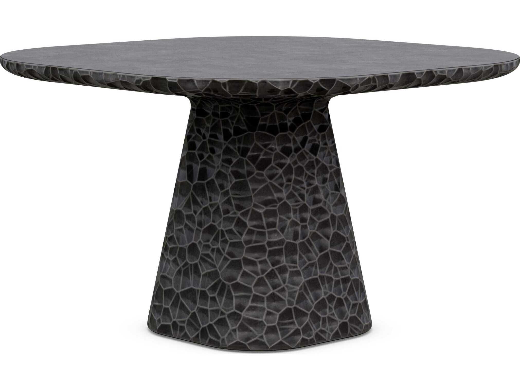 Azzurro Living Panama Coal Concrete Square Dining Table