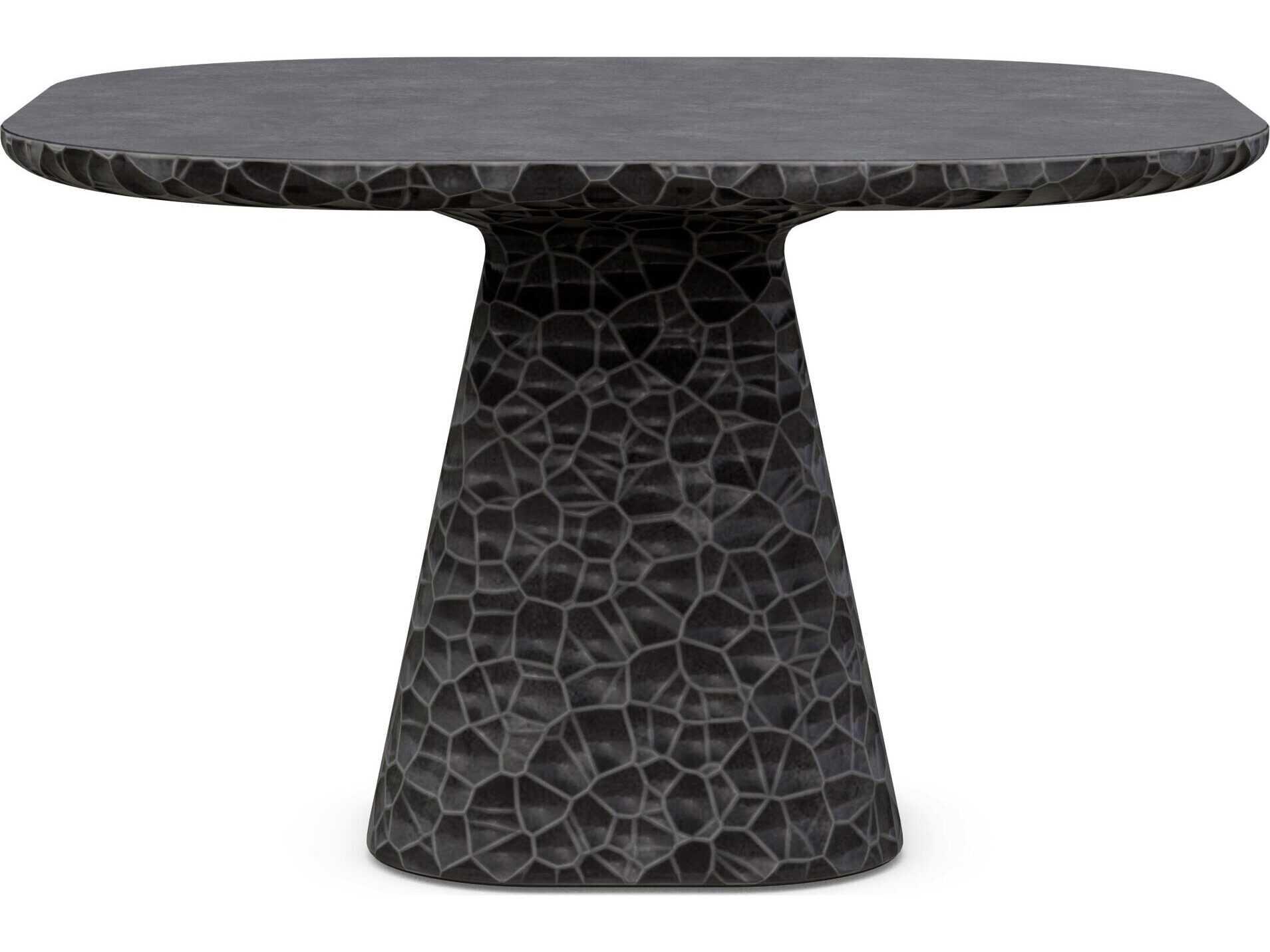 Azzurro Living Panama Coal Concrete Square Dining Table