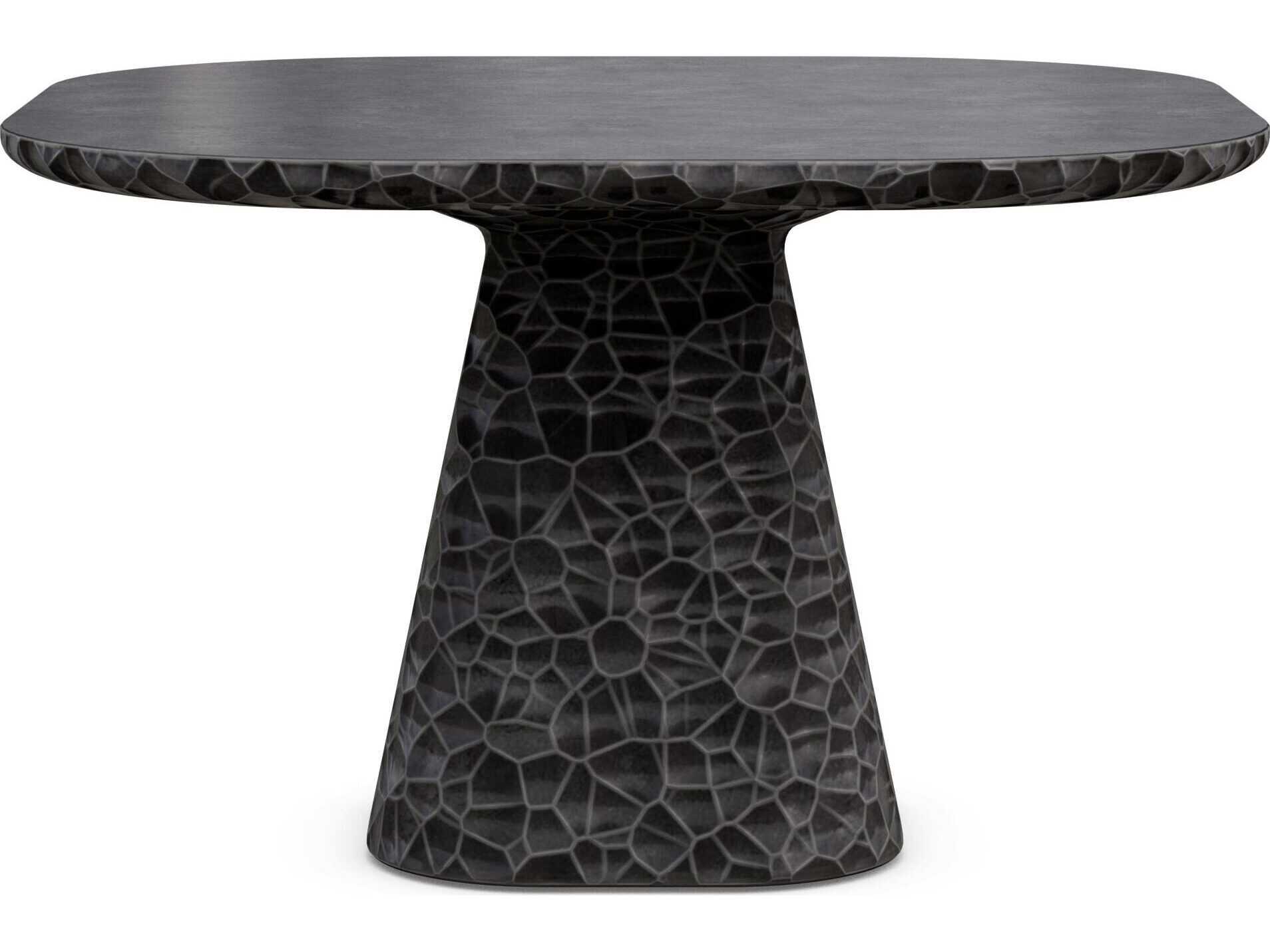 Azzurro Living Panama Coal Concrete Square Dining Table