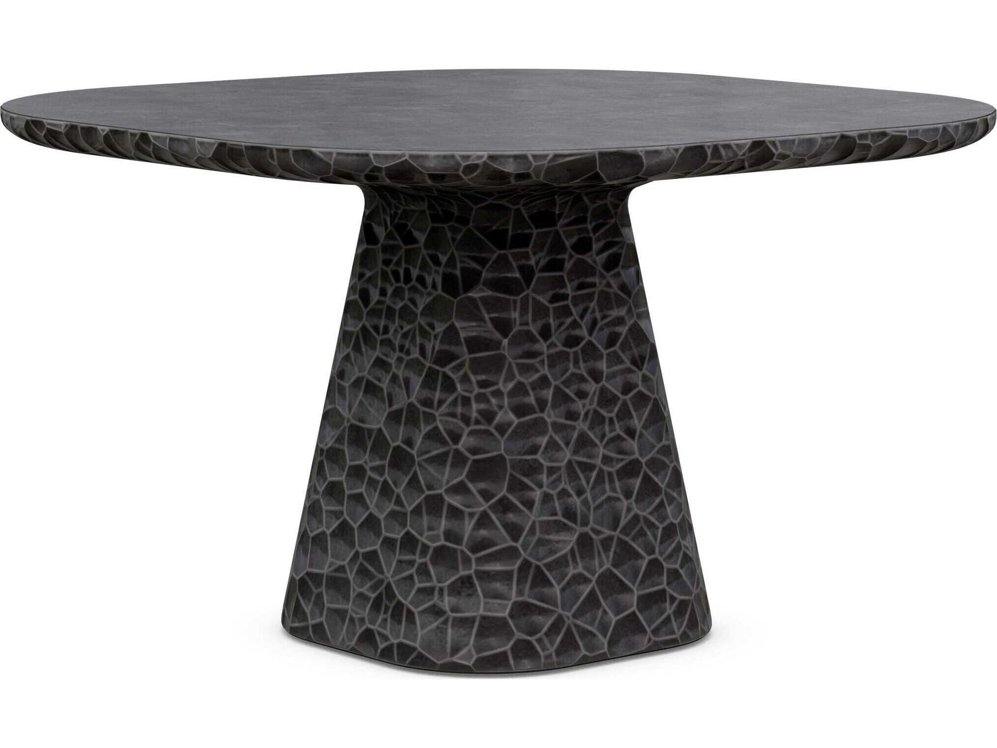 Azzurro Living Panama Coal Concrete Square Dining Table