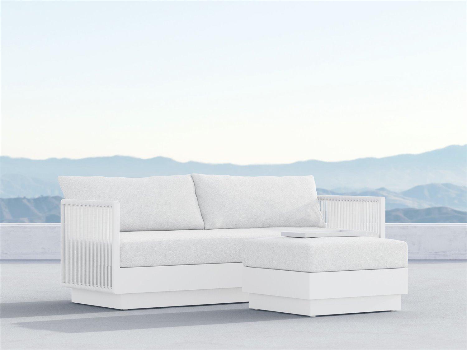 Azzurro Living Porto Pearl Gray All-Weather Rope Outdoor Lounge Set