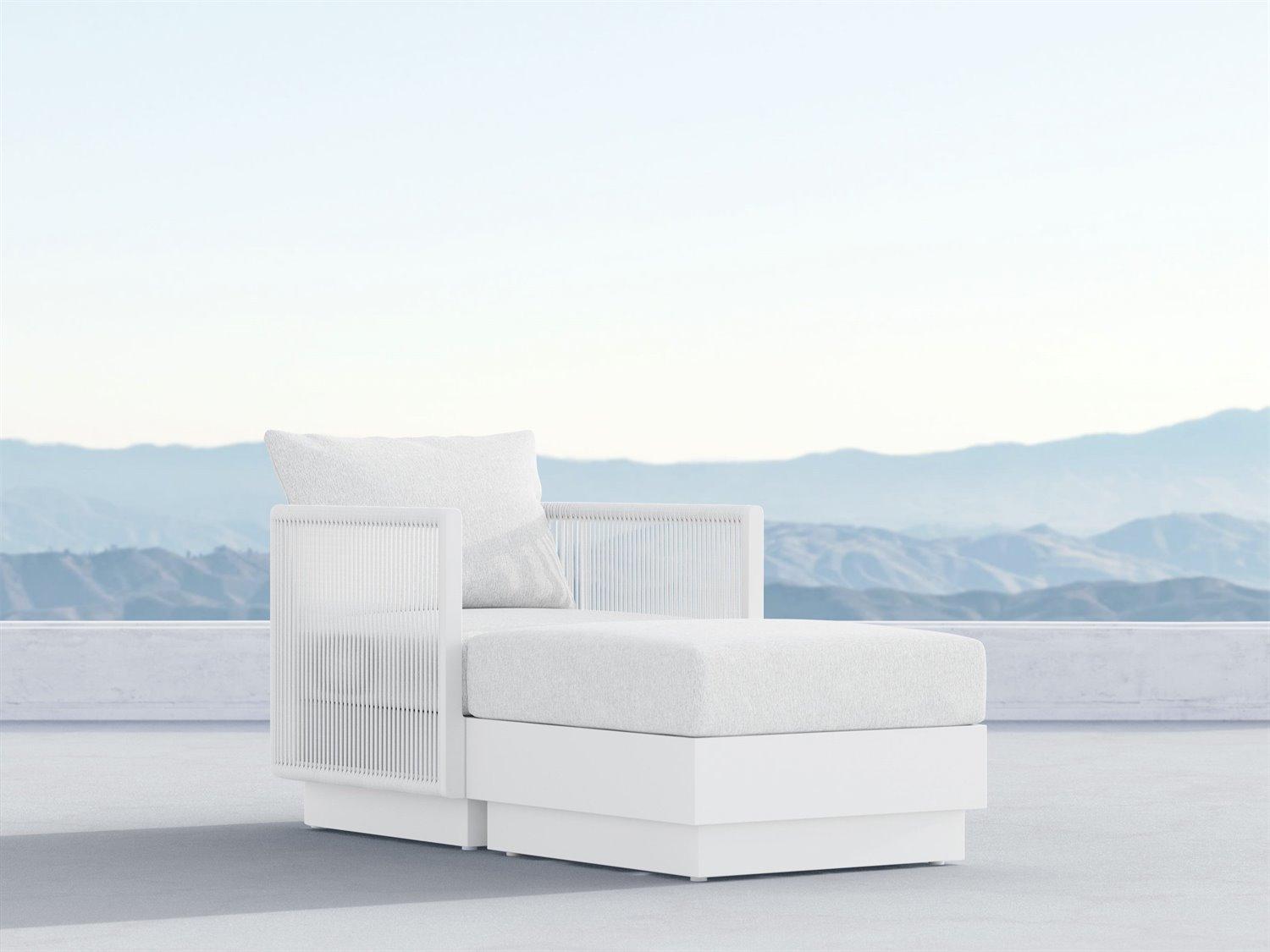 Azzurro Living Porto Pearl Gray All-Weather Rope Patio Lounge Set