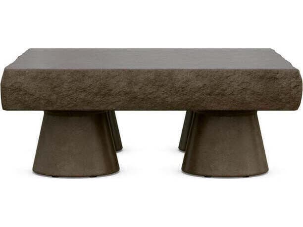 Azzurro Living Pensacola Concrete Umber Rectangular Coffee Table