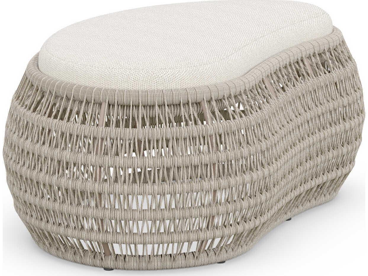 Azzurro Living Sicily Aluminum Cushion Ottoman