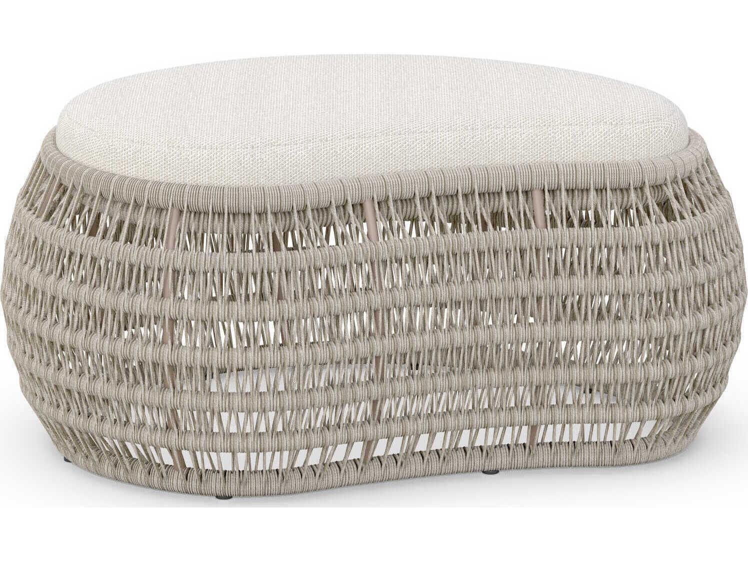Azzurro Living Sicily Aluminum Cushion Ottoman