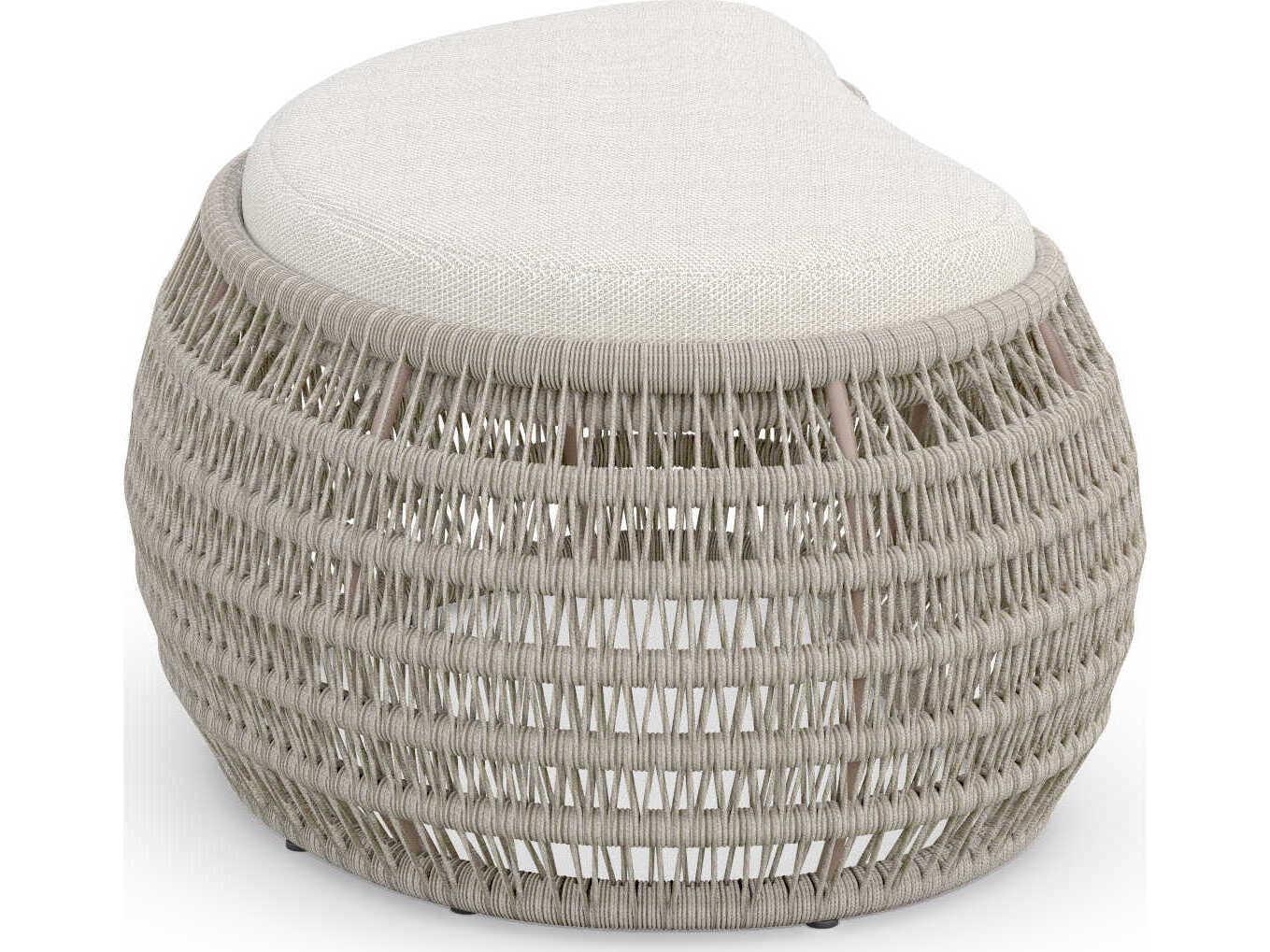 Azzurro Living Sicily Aluminum Cushion Ottoman