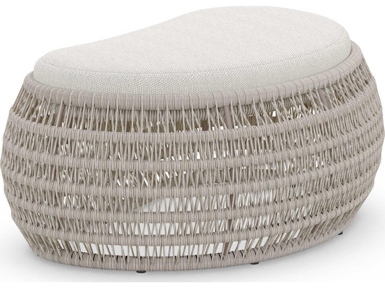Azzurro Living Sicily Aluminum Cushion Ottoman