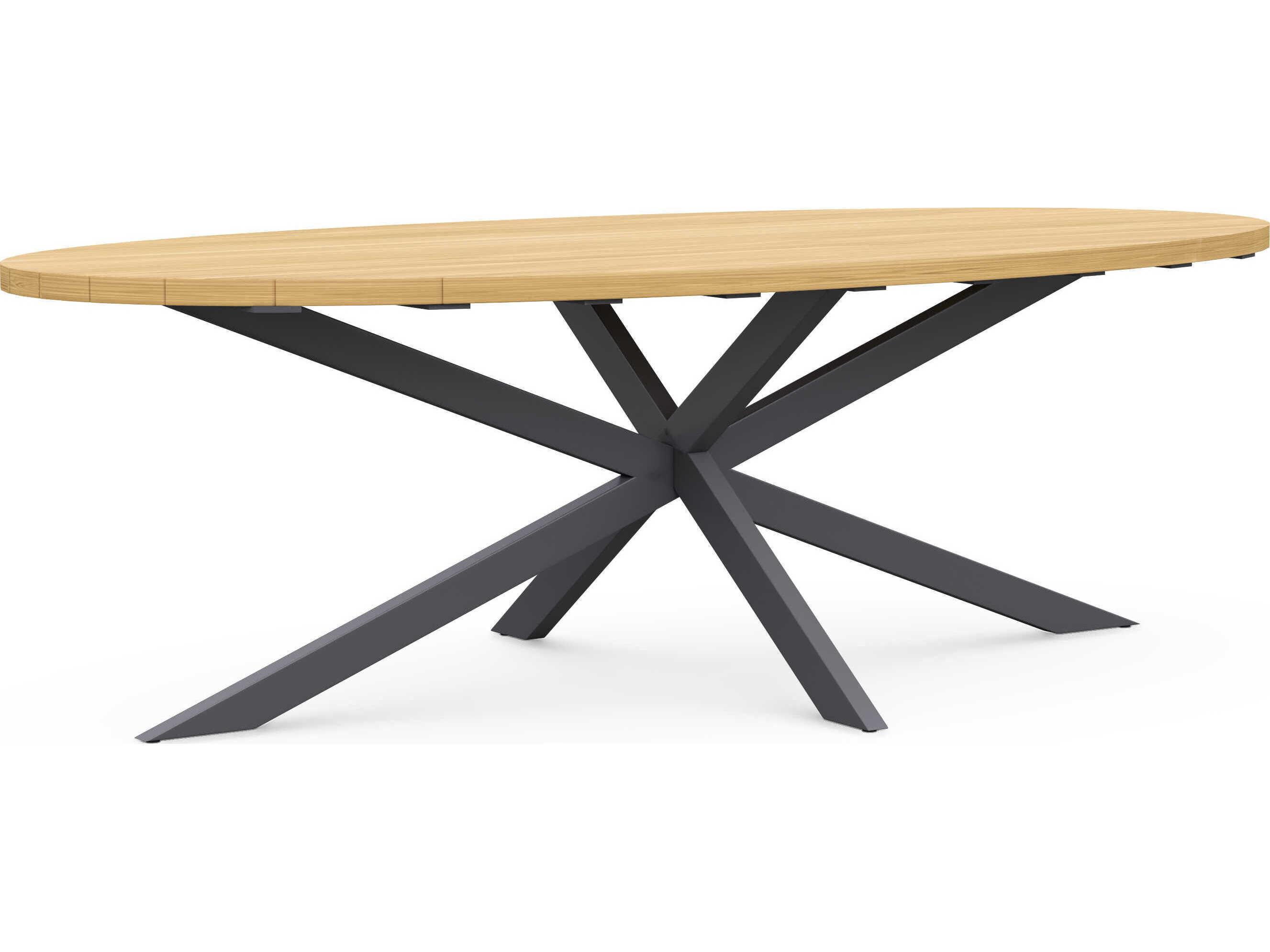 Azzurro Living Sicily Ellipse Wood Oval Dining Table