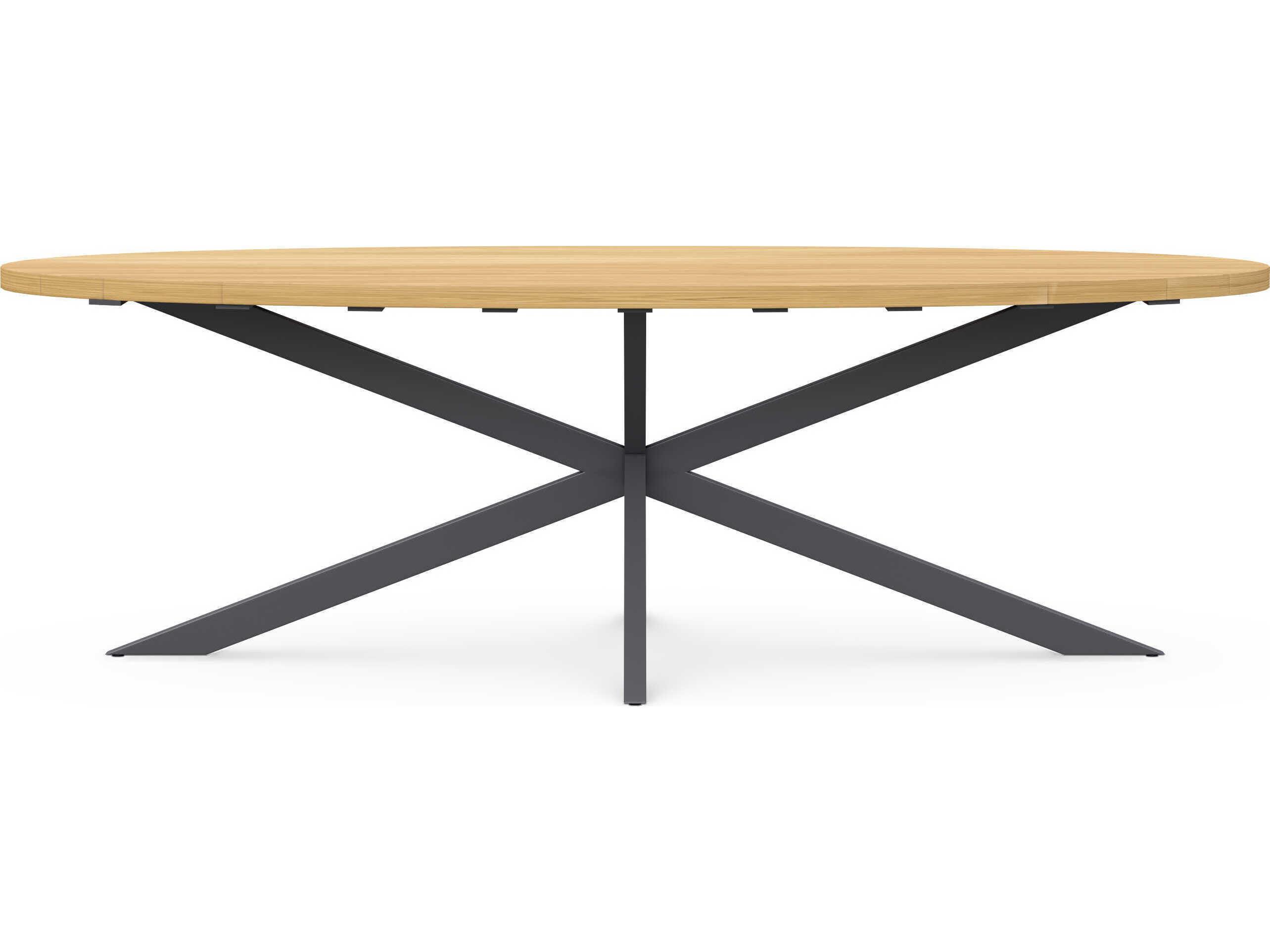 Azzurro Living Sicily Ellipse Wood Oval Dining Table