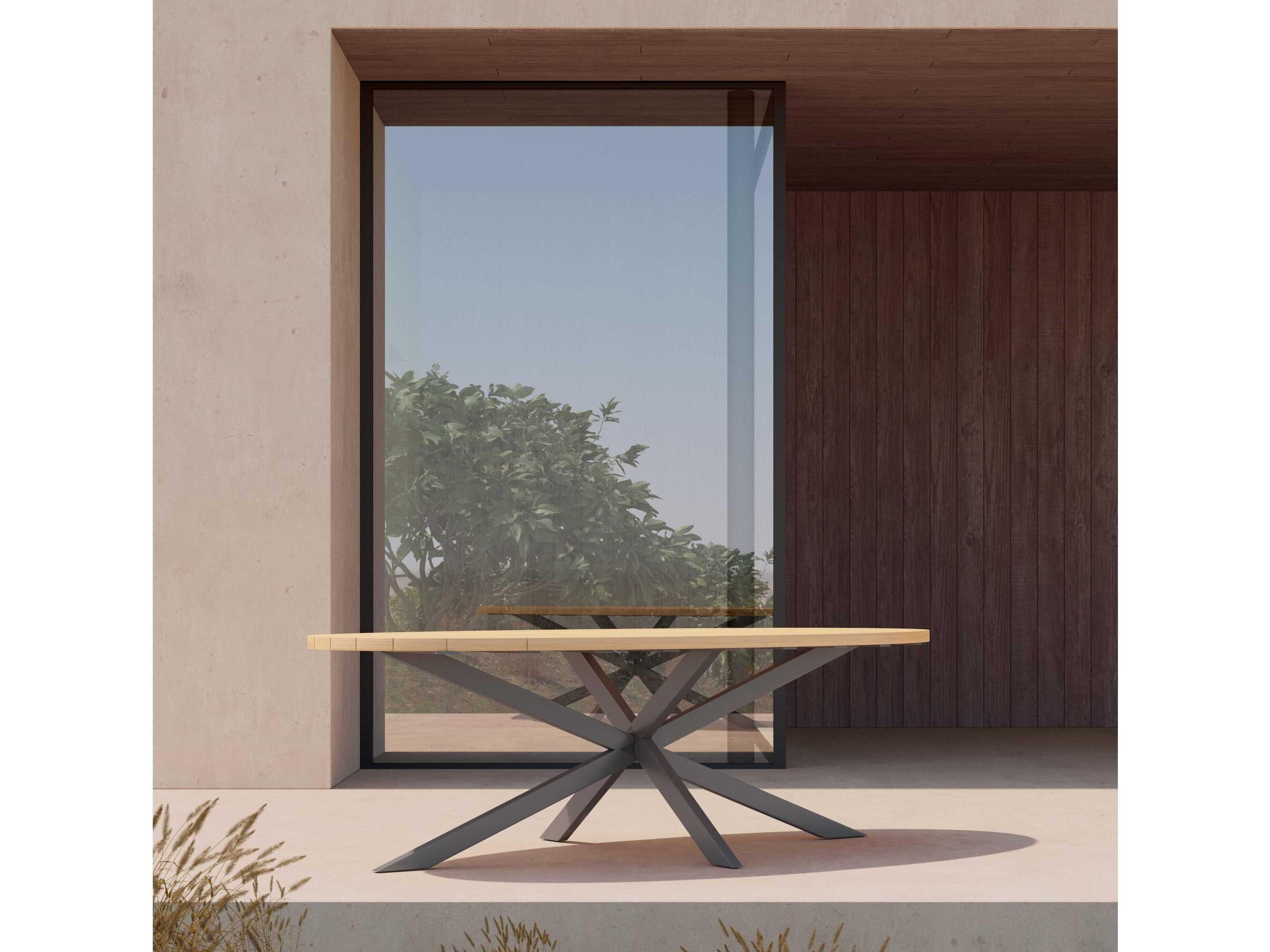 Azzurro Living Sicily Ellipse Wood Oval Dining Table