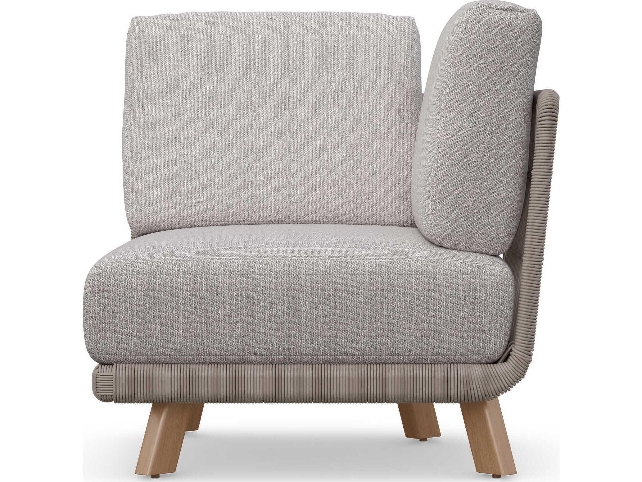 Azzurro Living Sicily Aluminum Wedge Modular Cushion Lounge Chair