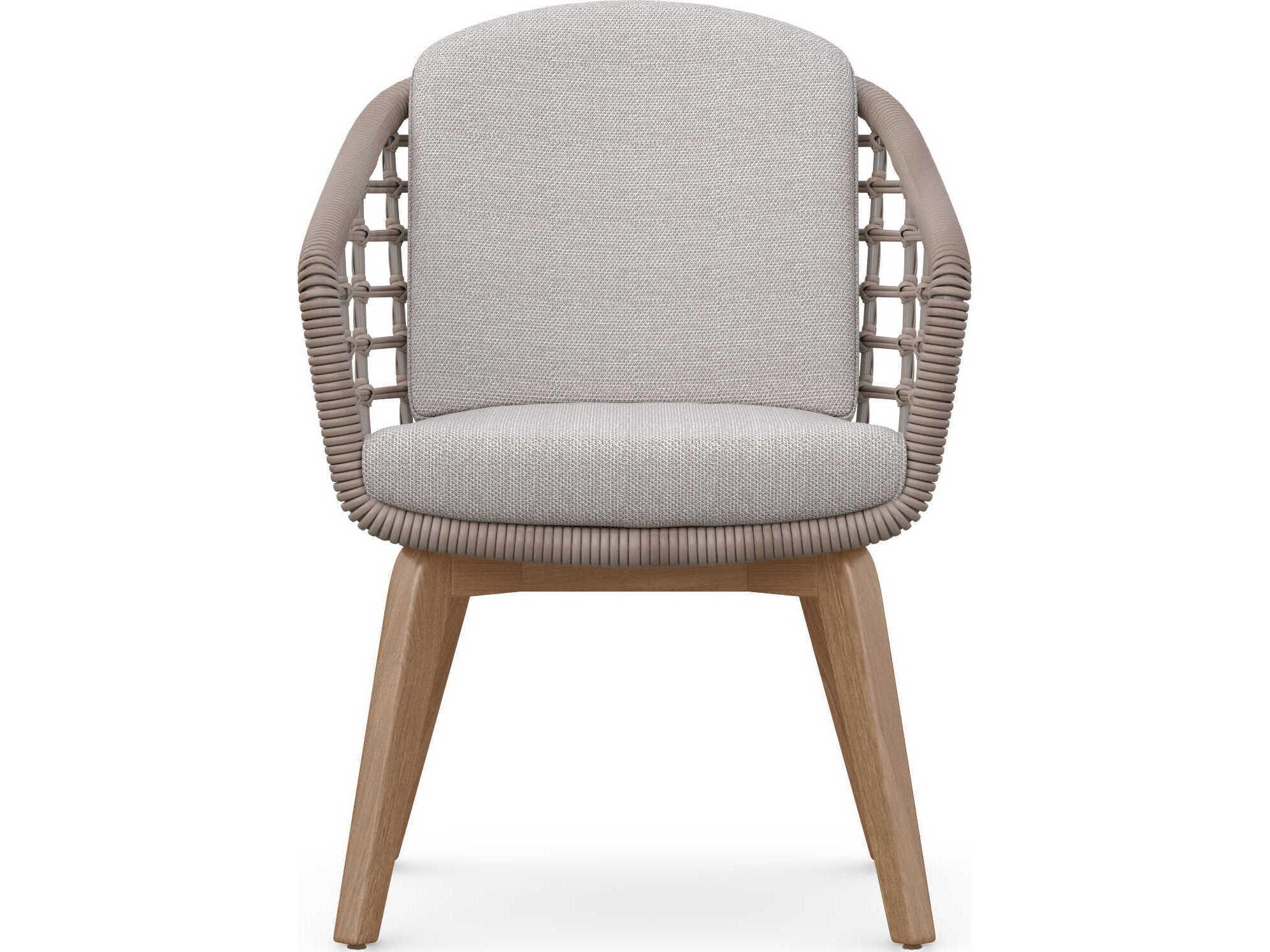 Azzurro Living Sicily Aluminum Cushion Dining Chair Set of 2