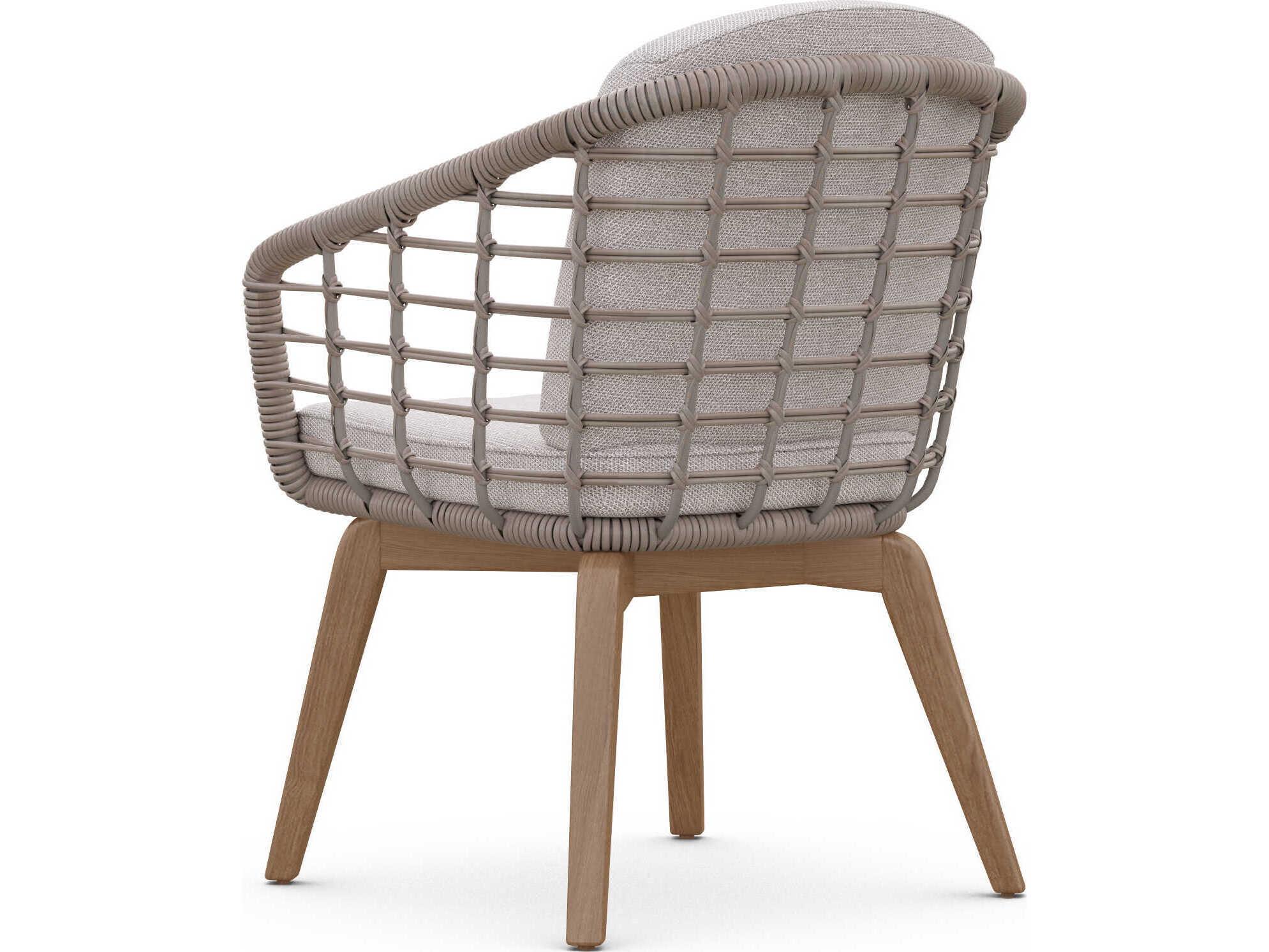 Azzurro Living Sicily Aluminum Cushion Dining Chair Set of 2