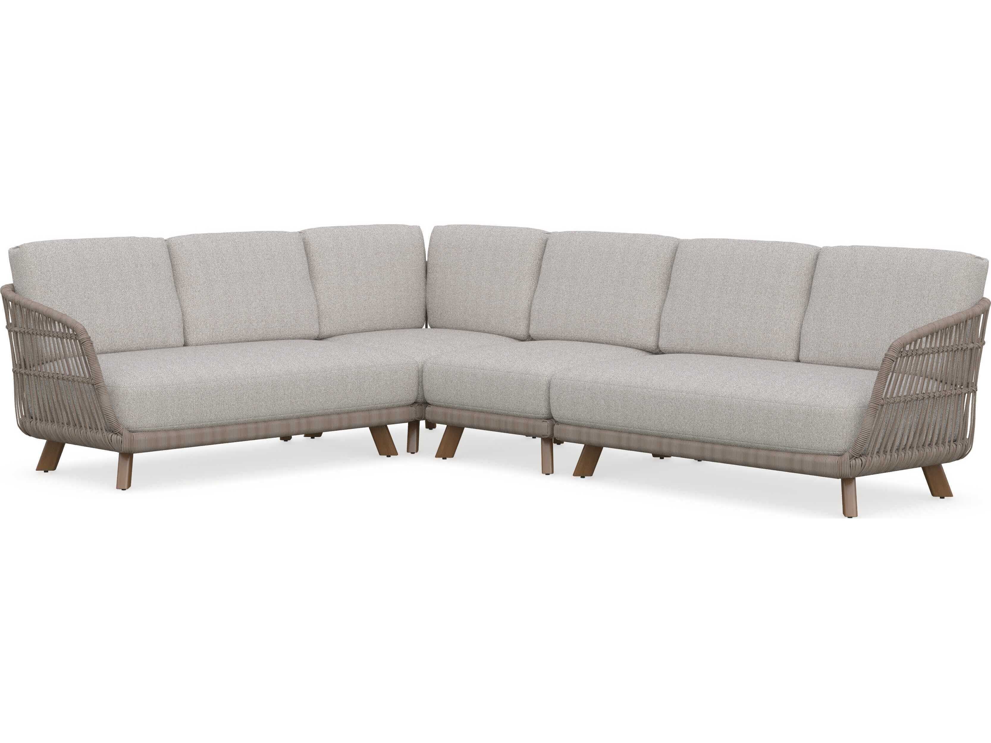 Azzurro Living Sicily Aluminum Cushion Sofa Left Arm Facing