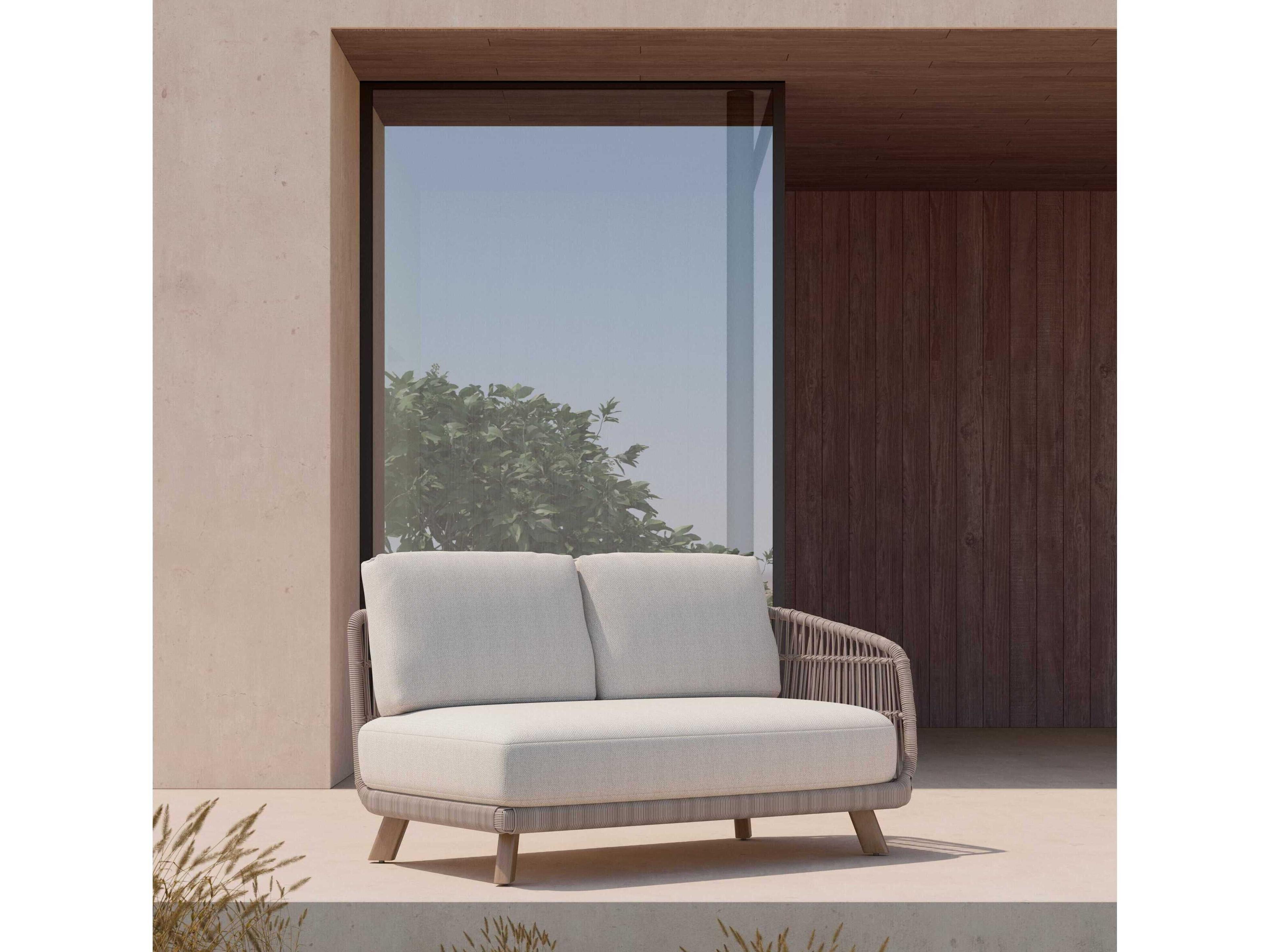 Azzurro Living Sicily Aluminum Cushion Sofa Right Arm Facing