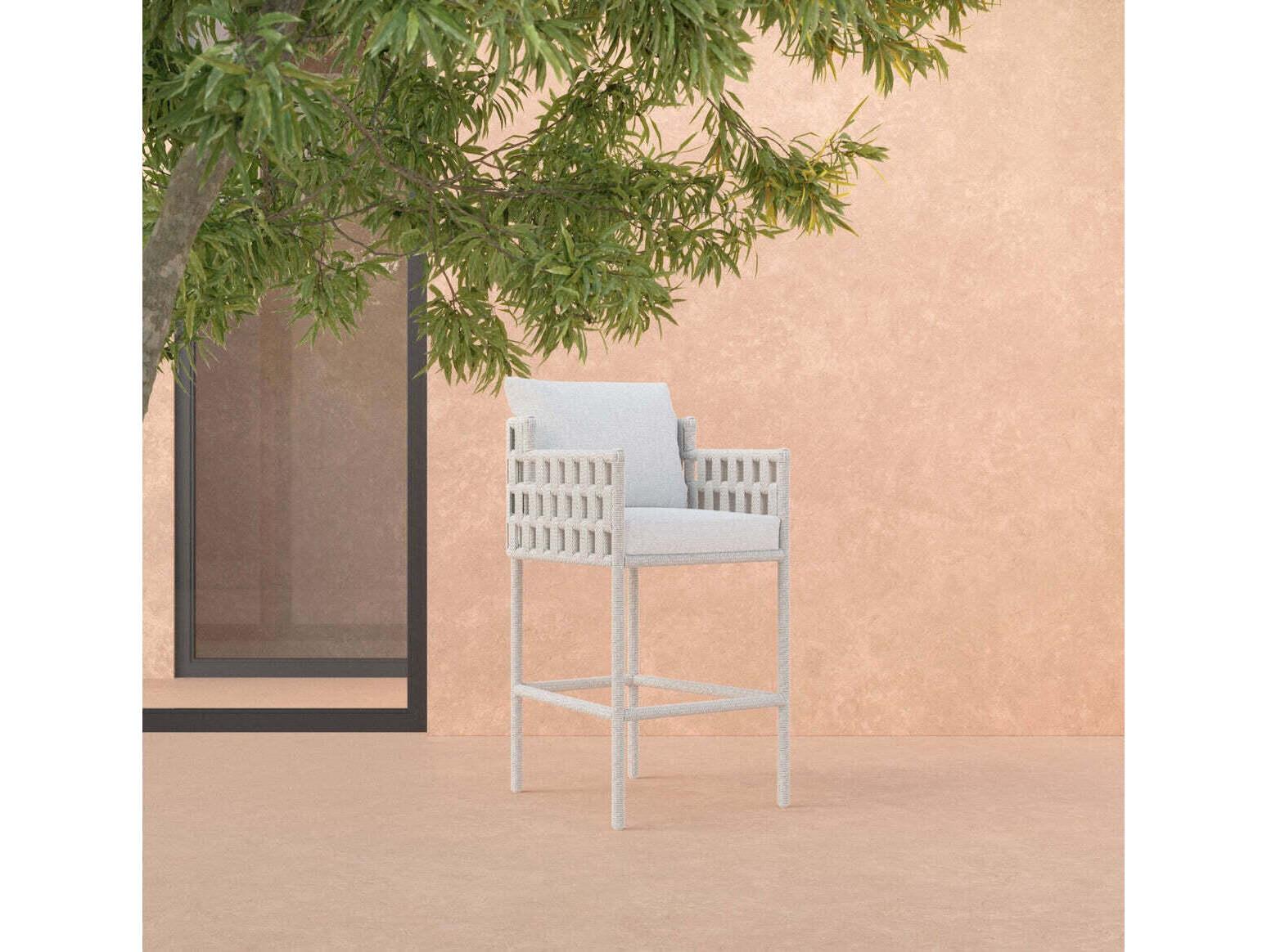 Azzurro Living Santa Cruz Aluminum Cushion Bar Stool