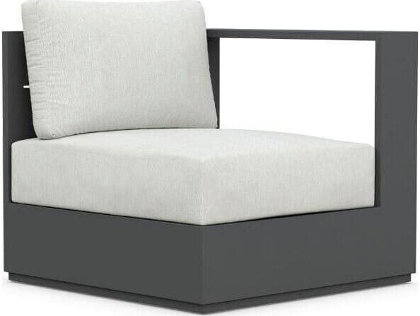 Azzurro Living Sydney Aluminum Cushion Lounge Chair Left Arm