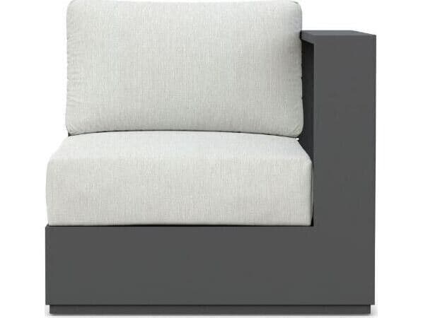 Azzurro Living Sydney Aluminum Cushion Lounge Chair Left Arm