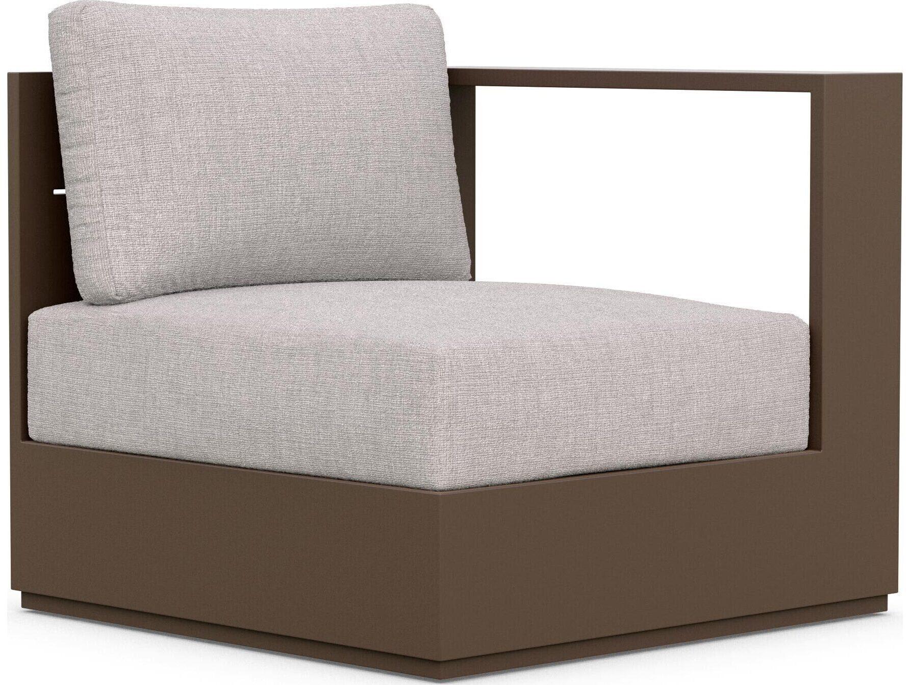 Azzurro Living Sydney Aluminum Cushion Lounge Chair Left Arm