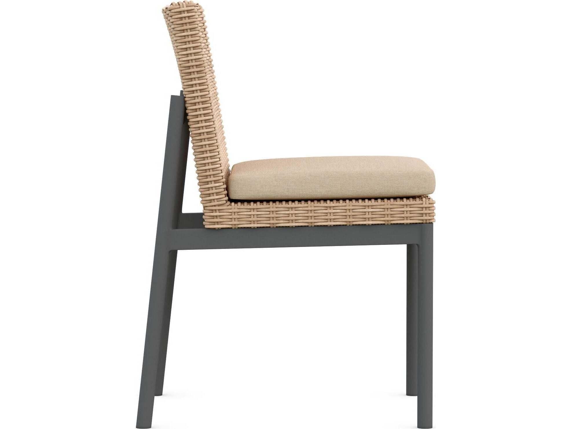 Azzurro Living Terra Aluminum Cushion Dining Chair Set of 2