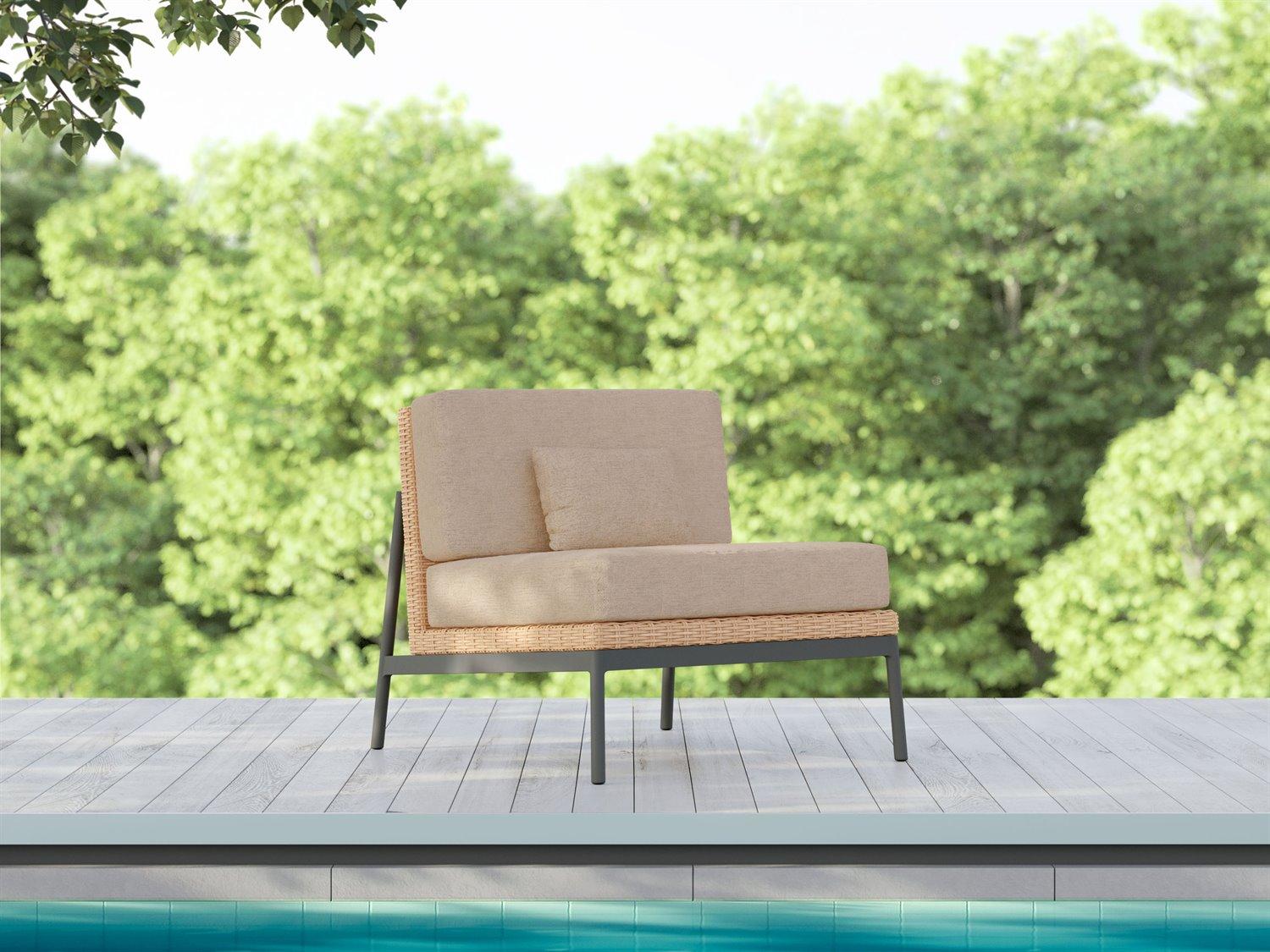 Azzurro Living Terra Aluminum Cushion Lounge Chair