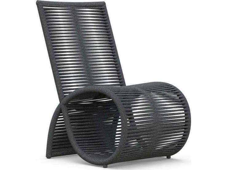 Azzurro Living Wave Aluminum Rope Dining Chair Set of 2