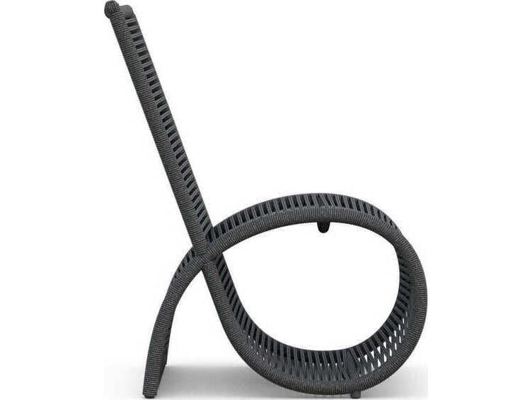 Azzurro Living Wave Aluminum Rope Dining Chair Set of 2