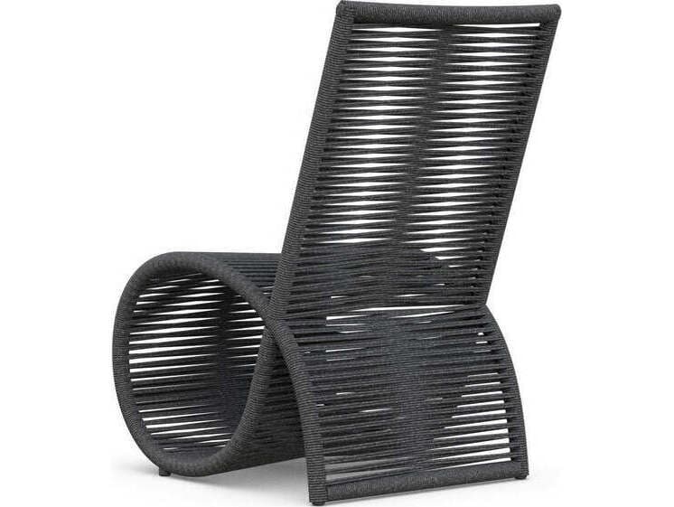 Azzurro Living Wave Aluminum Rope Dining Chair Set of 2