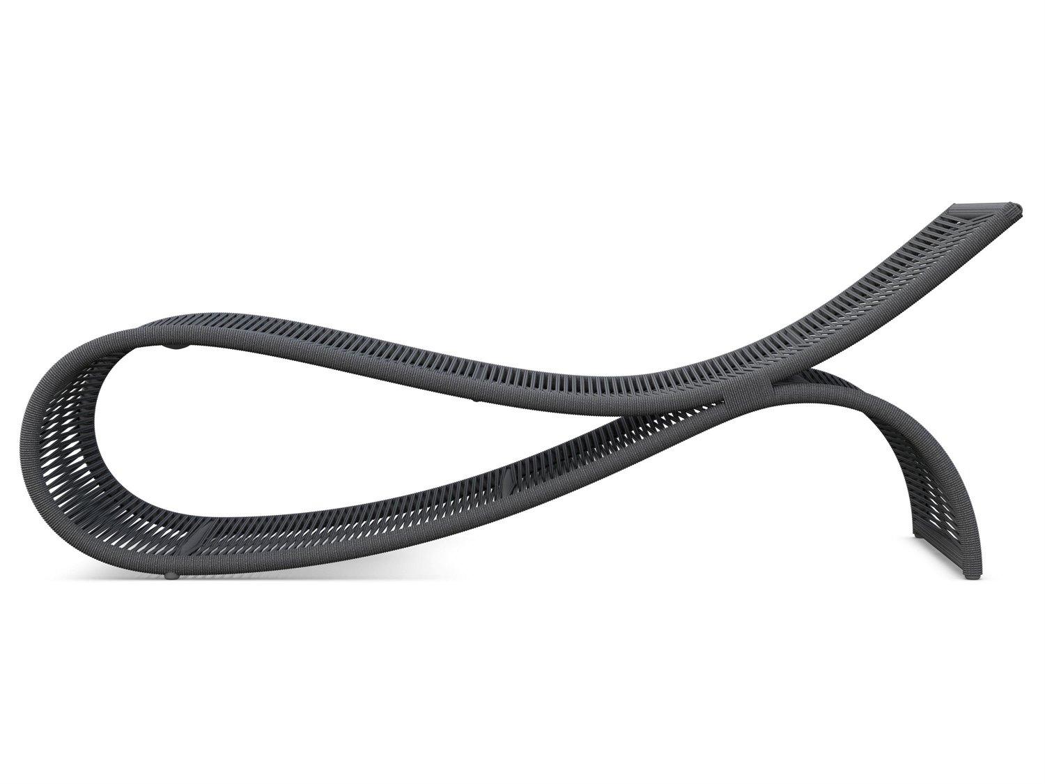 Azzurro Living Wave Aluminum Rope Chaise Lounge