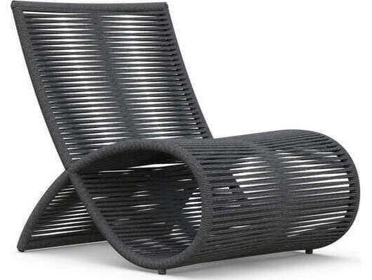 Azzurro Living Wave Aluminum Rope Lounge Chair Set of 2