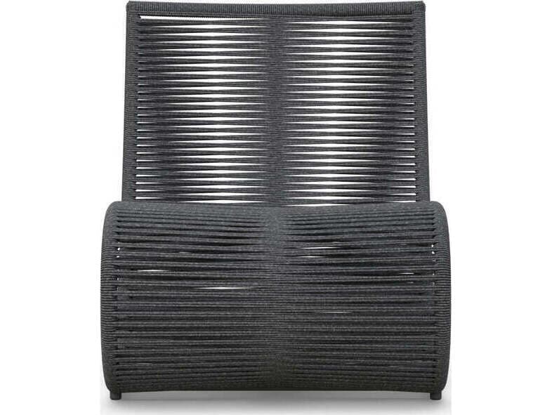 Azzurro Living Wave Aluminum Rope Lounge Chair Set of 2