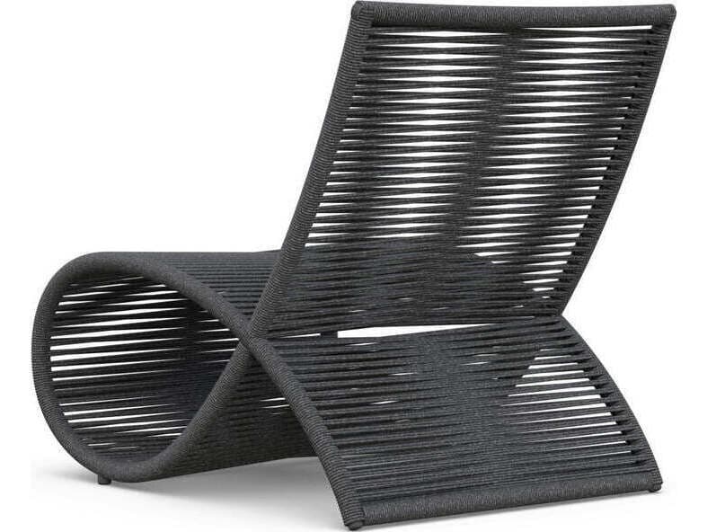 Azzurro Living Wave Aluminum Rope Lounge Chair Set of 2