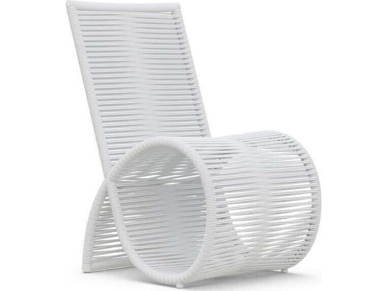 Azzurro Living Wave Aluminum Rope Dining Chair Set of 2