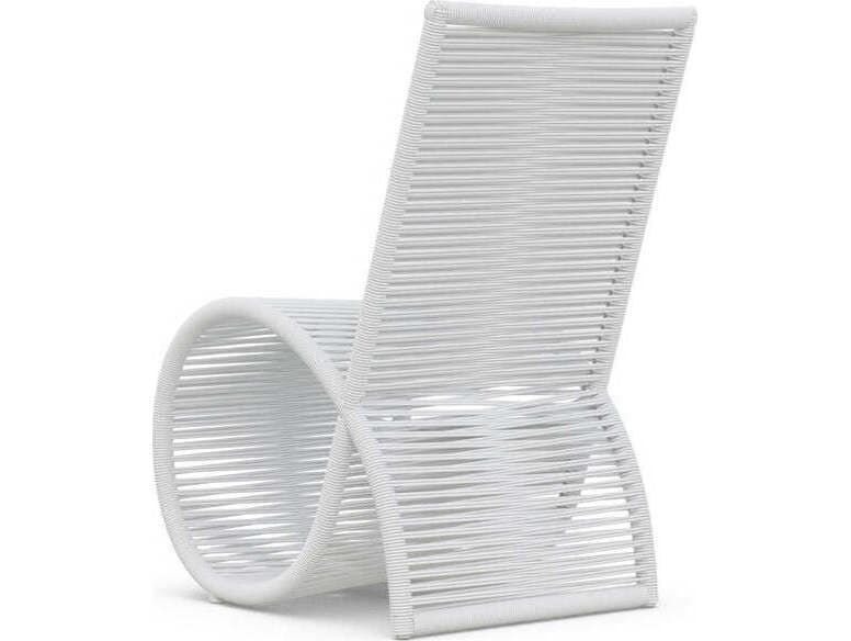 Azzurro Living Wave Aluminum Rope Dining Chair Set of 2