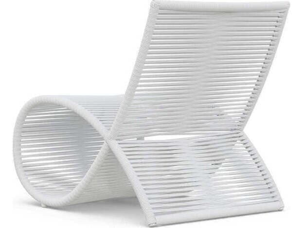 Azzurro Living Wave Aluminum Rope Lounge Chair Set of 2