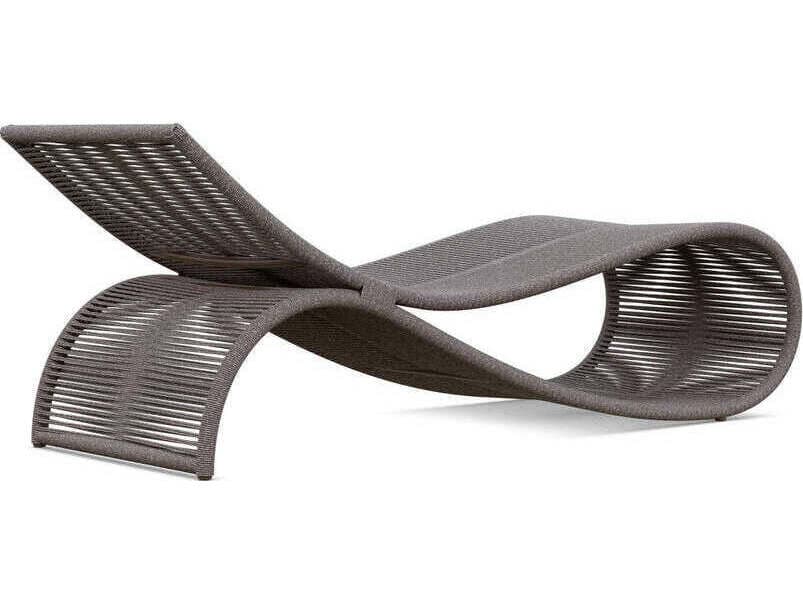 Azzurro Living Wave Aluminum Rope Chaise Lounge