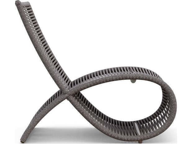 Azzurro Living Wave Aluminum Rope Lounge Chair Set of 2