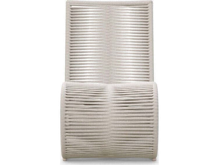 Azzurro Living Wave Aluminum Rope Dining Chair Set of 2