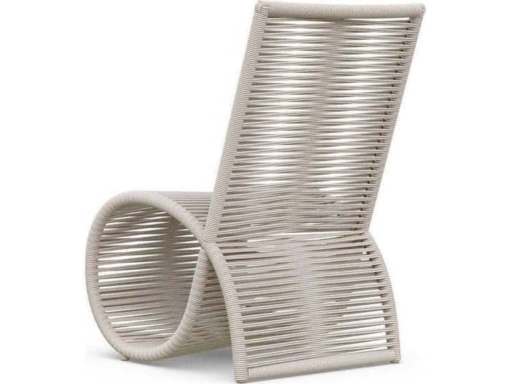 Azzurro Living Wave Aluminum Rope Dining Chair Set of 2