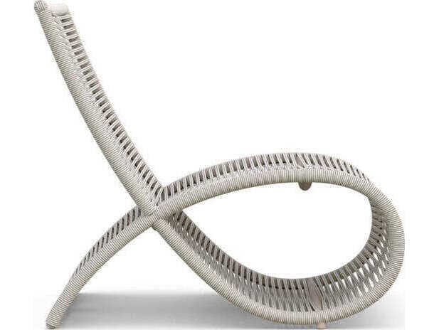 Azzurro Living Wave Aluminum Rope Lounge Chair Set of 2